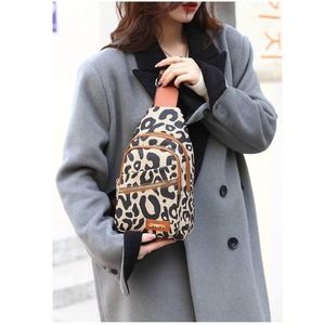 Cross Body Sling Bag Leopard Animal Print Women